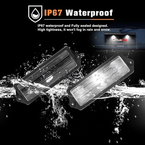 ضوء لوحة ترخيص LED لـ Hum-mer H2 2003 2004 2005 2006 2007 مصابيح لوحة ترخيص أضواء العلامات، 6000K لمبات LED بيضاء حزمة من 2 in Kuwait