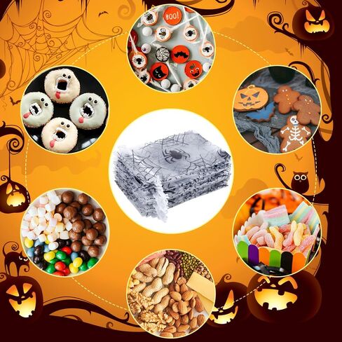 50 قطعة من أكياس أورجانزا عيد الميلاد البيضاء (4 × 6 بوصة) حقائب شبكية من ندفة الثلج الذهبية لهدايا العطلات، حلوى جودي، وجبة خفيفة، حلوى، لف عيد الميلاد، الشتاء، مجمد، ديكورات الحفلات، لوازم الأكياس in Kuwait