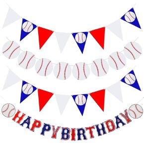 Red Green and White Birthday Decorations,Christmas Happy Birthday Banner with Honeycomb Balls,Stars Hanging Swirl Streamers,Happy Birthday Decorations for Women Men Girls Boys in Saudi Arabia