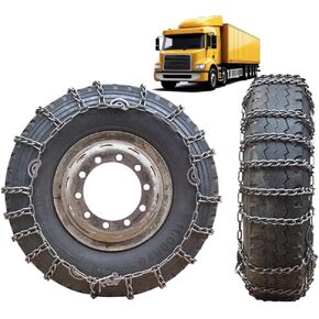 9mm Set of 2 Heavy Duty Snow Chains for Suvs and Cars Skid Traction Chains High Strength Manganese Emergency Use for Tire Reliable in Mud 9R22.5 2pcs 235/75R17.5 in Kuwait