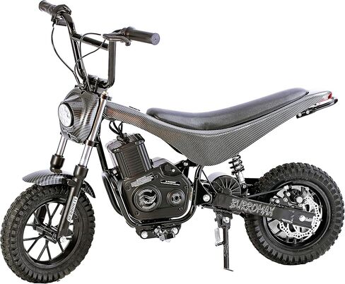 دراجة ترابية كهربائية من بوروماكس TT350R للأطفال، 350 وات 24 فولت 10 أمبير، ليثيوم أيون، سرعتان، 17 ميل في الساعة، راكب يصل إلى 180 رطل، دراجة كهربائية صغيرة للطرق الوعرة in Kuwait