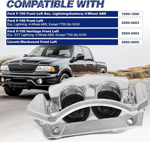 الفرجار الأمامي الأيسر متوافق مع Ford F-150 1999-2003؛ F-150 التراث 2004 / لينكولن بلاكوود 2002-2005 # F65Z-2B292-BA، F65Z2B292BA، XL3Z-2B121-CA، XL3Z2B121CA، 18-B4751 in Saudi Arabia
