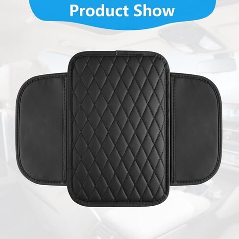 Center Console Cover for Honda Accord Accessories 2018-2025 Car Armrest Arm Rest Cover Middle Console Pad Protector Leather (Black) in Saudi Arabia