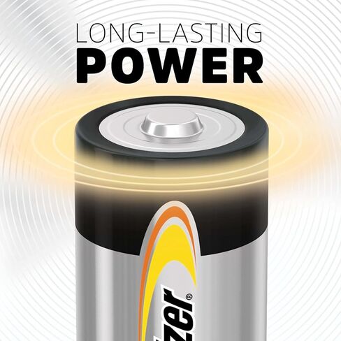 Energizer Alkaline Power D Batteries (12 Pack), Long-Lasting Alkaline Size D Batteries - Packaging May Vary in Kuwait