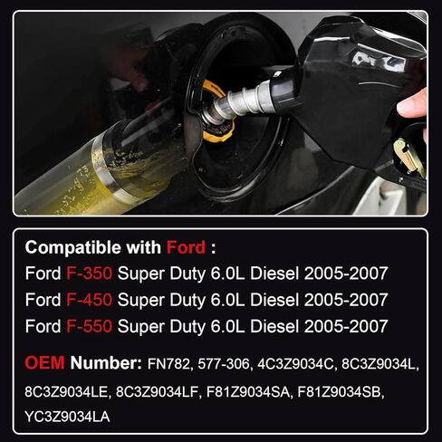 رقبة حشو خزان الوقود متوافقة مع Ford F-350 F-450 F-550 Super Duty 6.0L ديزل 2005-2007، بديل لـ FN782 4C3Z9034C 577-306 in Kuwait