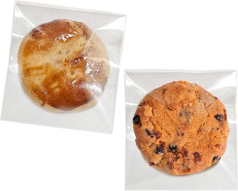 Lhocm Clear Self Sealing Cookie Bags, 4x6 Inch 100 Pack Resealable Cellophane Bags for Treats and Gifts in Saudi Arabia