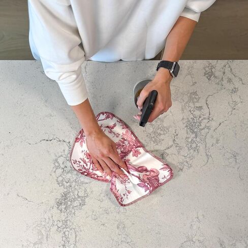 Reusable Paper Towels - 10 Pack - Roll of Washable Cotton Cloth Paper Towels - Paperless Reusable Napkins Cloth Washable - Absorbent + Long Lasting - Zero Waste Products - (Blooming) in Kuwait