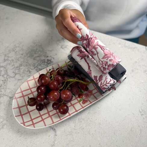 Reusable Paper Towels - 10 Pack - Roll of Washable Cotton Cloth Paper Towels - Paperless Reusable Napkins Cloth Washable - Absorbent + Long Lasting - Zero Waste Products - (Blooming) in Kuwait