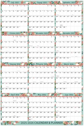 2024-2025 Wall Calendar - Calendar 2024-2025 from July 2024 to December 2025, 11.6''x14.8'',Calendar Planner 2024-2025 in Saudi Arabia
