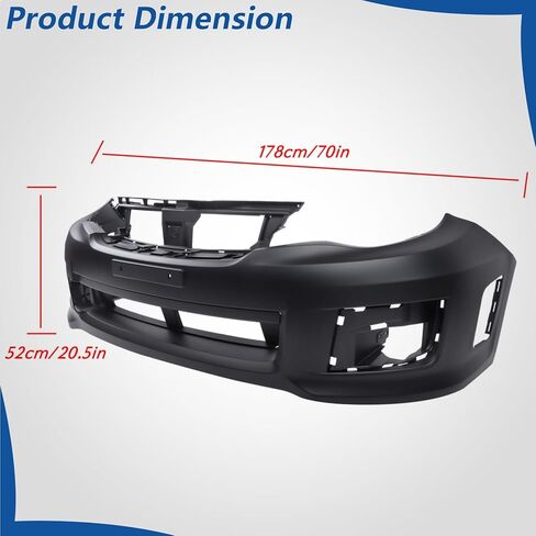 WFLNHB Plastic Front Bumper Cover Primed Replacement for Impeza WRX 2011-2014 57704FG113 SU1000167 in Saudi Arabia