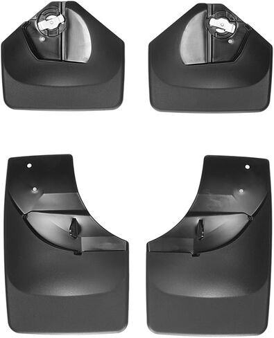 Weathertech Custom No Drill Splash Guard MudFlaps for Ford Transit, E-Transit, Front & Rear Set (110051-120051), Black in Saudi Arabia