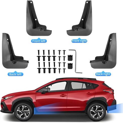 Car Mud Flaps Splash Guards Mudflaps for Subaru Crosstrek 2024 2025 2026 Base Premium Sport Limited Auto Exterior Accessories Tire Mudguards Wheel Inner Fender Liner Guard Flap Fenders in Saudi Arabia