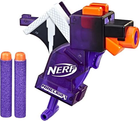 Nerf MicroShots Minecraft Ender Dragon Mini Blaster, Minecraft Dragon Mob Design, Includes 2 Official Elite Darts, Priming Handle in Saudi Arabia