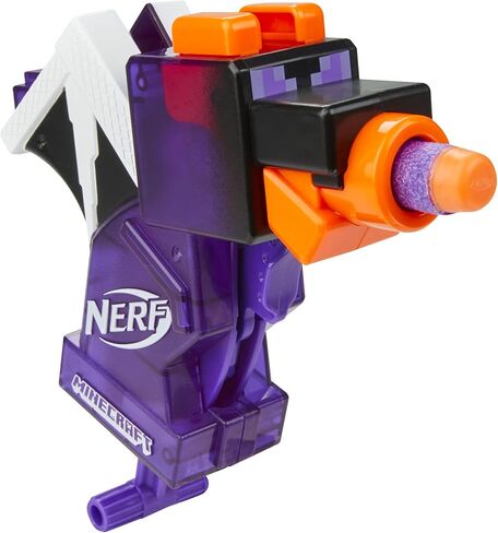 Nerf MicroShots Minecraft Ender Dragon Mini Blaster, Minecraft Dragon Mob Design, Includes 2 Official Elite Darts, Priming Handle in Saudi Arabia