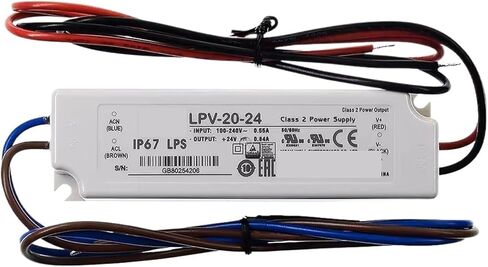 1pcs LPV-20 LPV-20-5 LPV-20-12 LPV-20-24 20W Constant Voltage Lighting LED Waterproof Power Supply IP67(LPV-20-12V) in Saudi Arabia