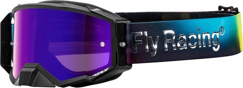 Fly Racing Zone Elite Legacy Teal/White Sky Blue Mirror/Blue Lens Adult | MX Bold Vision in Saudi Arabia