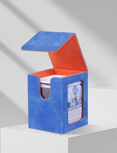 صندوق MTG Deck Box مع شاشة القائد، حافظة Deck Case تحمل أكثر من 100 بطاقة مزدوجة الأكمام، صندوق تخزين بطاقات التداول يناسب TCG/PTCG/البطاقة الرياضية (أخضر ورمادي) in Saudi Arabia