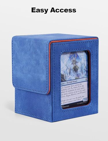 صندوق MTG Deck Box مع شاشة القائد، حافظة Deck Case تحمل أكثر من 100 بطاقة مزدوجة الأكمام، صندوق تخزين بطاقات التداول يناسب TCG/PTCG/البطاقة الرياضية (أخضر ورمادي) in Saudi Arabia