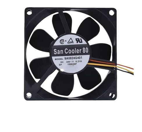 9A0824G401 24V 0.21A 8025 مروحة قياس سرعة 3 أسلاك 8 سم (2 سلك) in Saudi Arabia