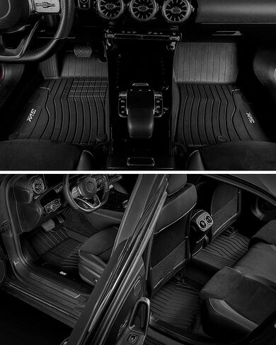 3W Floor Mats for Mercedes Benz CLA 250(2020-2026) / GLA 250(2021-2026), TPE All Weather Custom Fit Floor Liner for Benz CLA GLA, TPE All-Weather Custom Fit Car Liners in Saudi Arabia