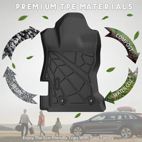 KARPAL Floor Mats for Subaru Legacy & Outback 2020-2025, All-Weather TPE Custom Fit 1st & 2nd Row Floor Liners, Subaru Legacy & Outback Accessories in Saudi Arabia