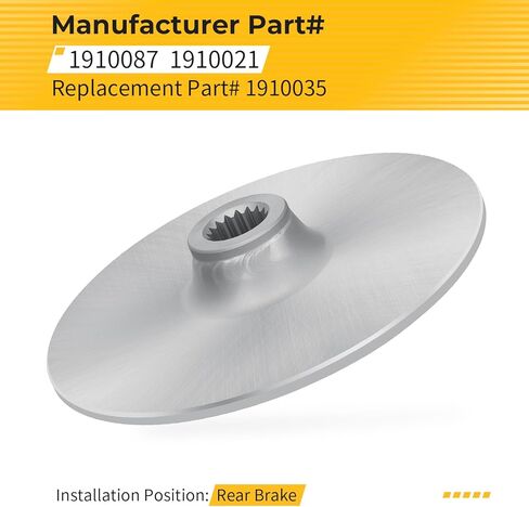 M MATI Rear Brake Disk Rotor for Polaris Trail Blazer 250 1990-1993 Scrambler 250 1985-1986 Trail Boss 250 350L 1987-1993 Big Boss 250 6x6 4x6 1989-1993 Cy-clone 250X 1987 1910087 1910021 1910035 in Saudi Arabia