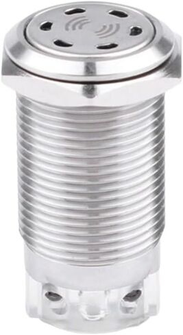 16mm Metal Buzzer Intermittent Flashing High-Decibel LED Sound and Light Alarm 12V 24V (16mm 24V)(16mm 24V) in Saudi Arabia