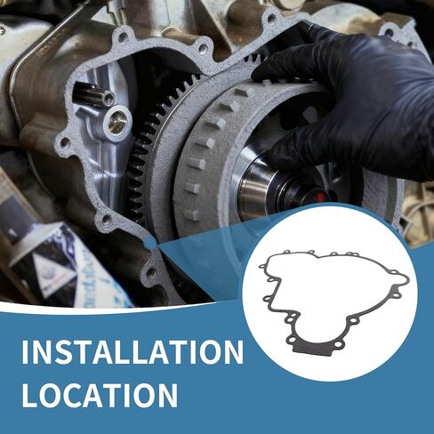 حشية غطاء الجزء الثابت لـ Polaris Ranger 900/1000، RZR/RZR PRO، General، ACE تحل محل موديلات OEM 5814160 5813758 - حشية غطاء جانبية من ألياف الكوارتز المقاومة للحرارة العالية in Kuwait