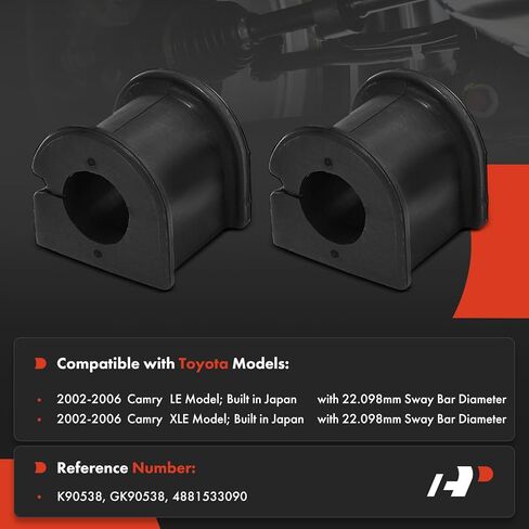 A-Premium 2 x Front To Frame Sway Bar Bushing Kit, Compatible with Toyota Camry 2002 2003 2004 2005 2006 in Saudi Arabia
