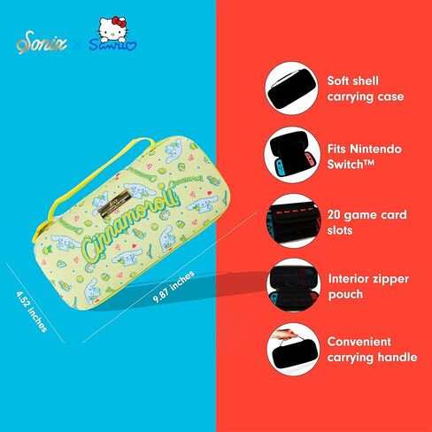 Sonix x Sanrio Carrying Case for Nintendo Switch 1, Protective Travel Case | Hello Kitty and Friends Latte Bears in Kuwait