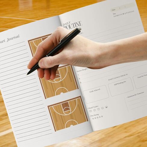 Basketball Coaching Notebook 8.5 X 11 – 130 Pages | Basketball Play Diagram Templates, Basketball Daily Journal, Basketball Practice Planner, Full & Half Court Layouts, Calendar | Coach Gift for Men, Women & College, High School or Youth Teams in Saudi Arabia