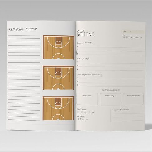 Basketball Coaching Notebook 8.5 X 11 – 130 Pages | Basketball Play Diagram Templates, Basketball Daily Journal, Basketball Practice Planner, Full & Half Court Layouts, Calendar | Coach Gift for Men, Women & College, High School or Youth Teams in Saudi Arabia