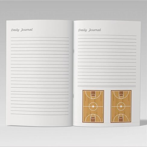 Basketball Coaching Notebook 8.5 X 11 – 130 Pages | Basketball Play Diagram Templates, Basketball Daily Journal, Basketball Practice Planner, Full & Half Court Layouts, Calendar | Coach Gift for Men, Women & College, High School or Youth Teams in Saudi Arabia