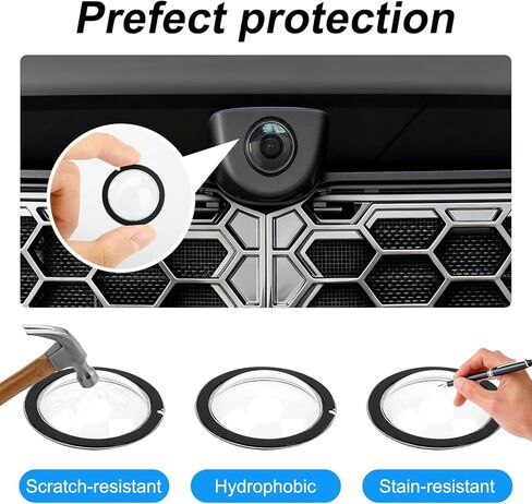4PCS Lens Guard Compatible with Tesla Model Y Juniper/Model S/Model 3 2025 2026,PC Protective Cover for Front Bumper Camera,For Model Y Juniper/S/3 accessories in Saudi Arabia