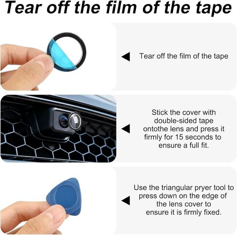 4PCS Lens Guard Compatible with Tesla Model Y Juniper/Model S/Model 3 2025 2026,PC Protective Cover for Front Bumper Camera,For Model Y Juniper/S/3 accessories in Saudi Arabia