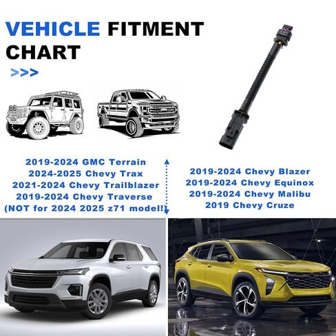 مزيل إيقاف التشغيل التلقائي لـ 2019-2024 GMC Terrain/Chevy Traverse، 2024-2025 Chevy Trax/Trailblazer/Equinox Auto Stop/Start Disabler، تشغيل/إيقاف الالتفافية، زر A-Off دائمًا خارج الجهاز in Saudi Arabia