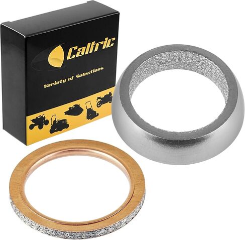 Caltric Muffler Silencer Pipe Gasket Compatible with Yamaha Viking VI YXC700 4X4 2015 2016 2017 2018 2019 2020 2021 in Saudi Arabia