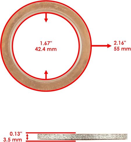 Caltric Muffler Silencer Pipe Gasket Compatible with Yamaha Viking VI YXC700 4X4 2015 2016 2017 2018 2019 2020 2021 in Saudi Arabia