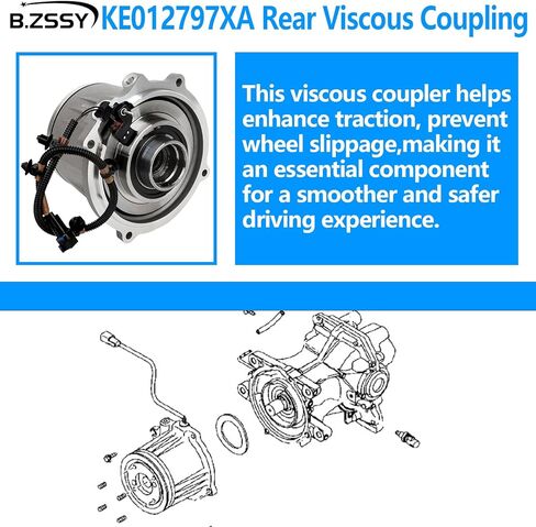 B.ZSSY 41303-42023 قارنة توصيل لزجة تفاضلية خلفية متوافقة مع 2006-2021 Toyota RAV4 2015-2021 Lexus NX200T NX300H 2.5L مجموعة اقتران لزج ناقل الحركة لـ 4130342020 4130342021 in Kuwait