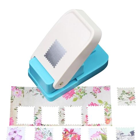 Stamp Paper Punch, Rectangular Postage Stamp Punch 1X0.8inch, Portable Lever Action Craft Punch for Paper Crafting Scrapbooking DIY Card Making Arts Crafts Supplies in Kuwait