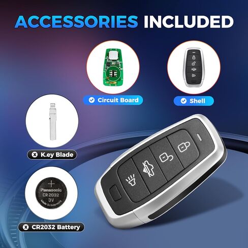 2026 Autel MaxiIM IKEYAT004AL Programmable Blank Key, 360° 130FT Remote, 4 Buttons Universal Fob Replacement for 700+ Vehicle, Air Suspension, Work with Autel KM100, IM508S, IM608 PRO II in Saudi Arabia