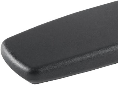 Generic 2 Replacement Gaming Chair Armrest Pads Easy to Install Simple Line Accessories Black PU Universal, 25.5x9.5cm in Saudi Arabia