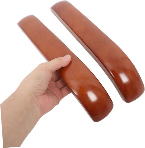 Gadpiparty 1 Pair Wooden Chair Arm Pads Replacement Armrest for Office and Gaming Chairs Stylish Design for Comfort and Support for Home and Office Use in Saudi Arabia