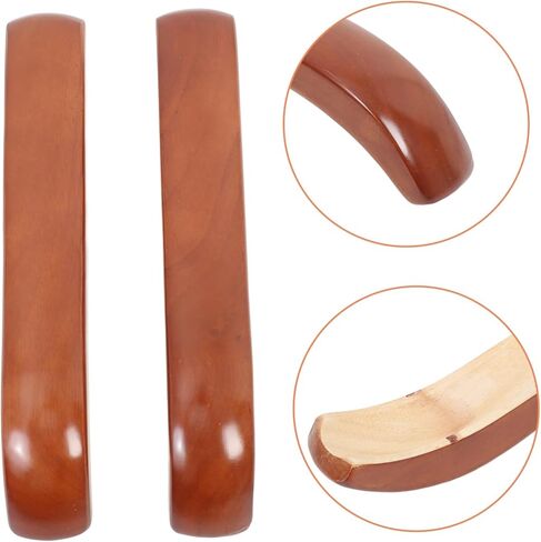 Gadpiparty 1 Pair Wooden Chair Arm Pads Replacement Armrest for Office and Gaming Chairs Stylish Design for Comfort and Support for Home and Office Use in Saudi Arabia