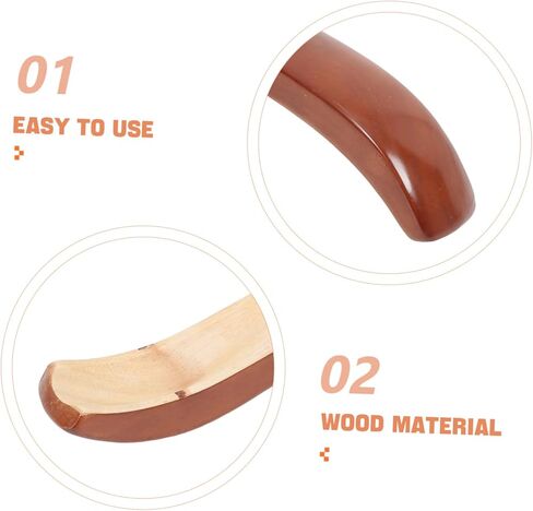 Gadpiparty 1 Pair Wooden Chair Arm Pads Replacement Armrest for Office and Gaming Chairs Stylish Design for Comfort and Support for Home and Office Use in Saudi Arabia