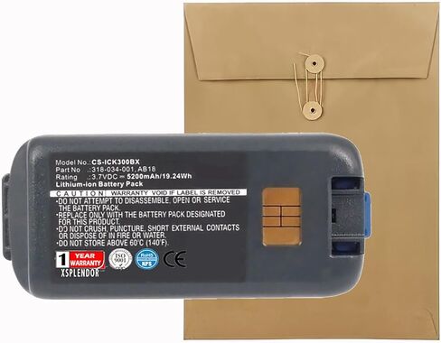 XPS Replacement Battery for Intermec CK3X, CK3C, CK3A, CK3C1, CK3R, CK3N1, CK3, CK3N PN 318-034-001, AB18, AB17, 318-033-001, 318-033-021 5200mAh in Saudi Arabia