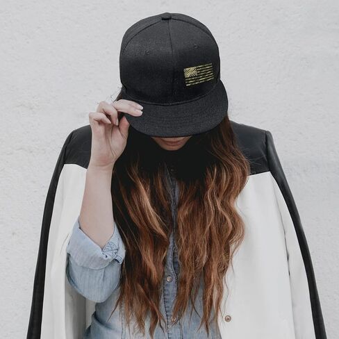 Skull and Rose Hats for Women Snapback Hats for Men Skeleton Cap Black Flat Bill Brim Trucker Snap Backpack Hat Fitted Skull Hats Adjustable in Saudi Arabia