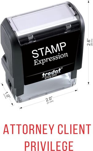 StampExpression - Attorney Client Privilege Office Self Inking Rubber Stamp - Red Ink (A-5438) in Saudi Arabia