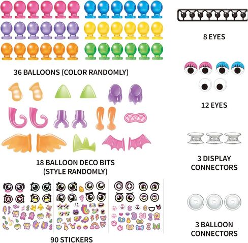 مجموعة بالونات الحيوانات مع مضخة، لعبة نفخ البالونات المضحكة، بالون لاصق مع مضخة، صانع بالونات إسفنجية، كرات سحرية لزجة لصنع مجموعة حرفية للفتيات والأولاد in Kuwait