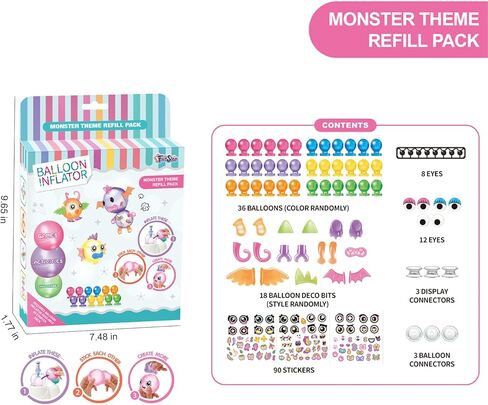 مجموعة بالونات الحيوانات مع مضخة، لعبة نفخ البالونات المضحكة، بالون لاصق مع مضخة، صانع بالونات إسفنجية، كرات سحرية لزجة لصنع مجموعة حرفية للفتيات والأولاد in Kuwait